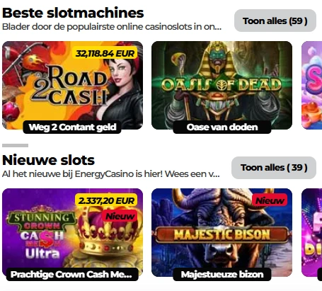 Energy Casino Mobiele Spellen