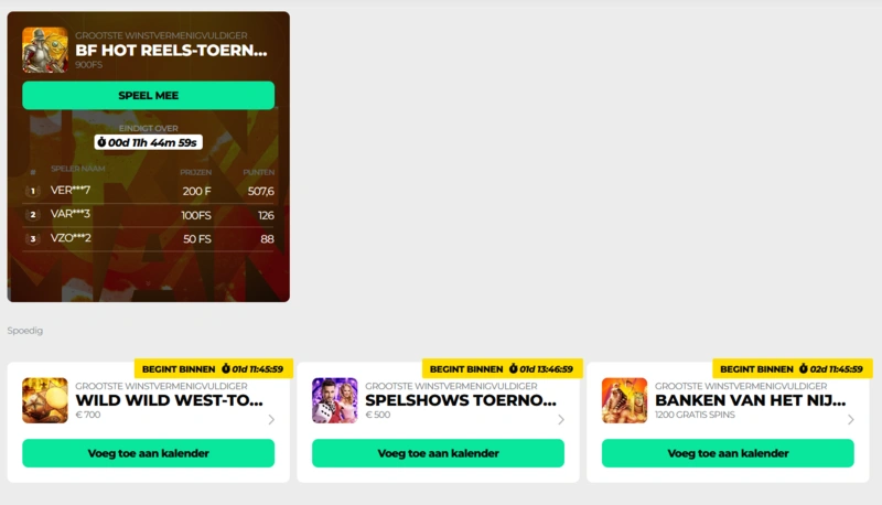 Energy Casino Toernooien