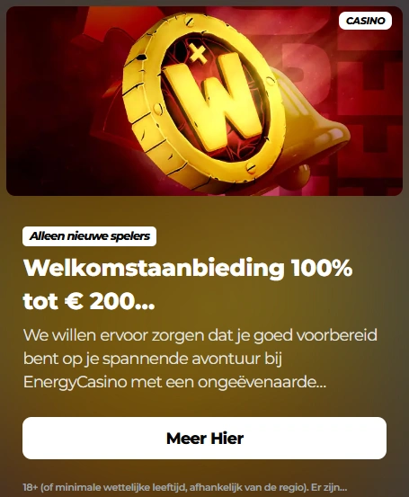 Energy Casino Welkomstpakket